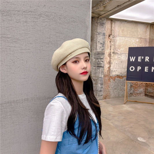 Women's Spring And Summer New Knitted Patch Beret