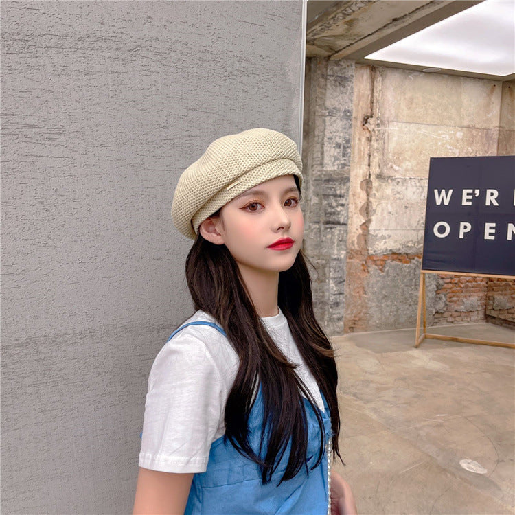 Women's Spring And Summer New Knitted Patch Beret
