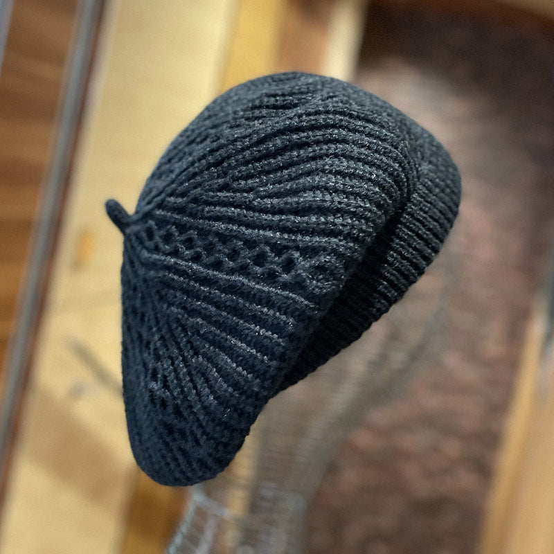 Ladies Autumn And Winter Knitted Beret French Style