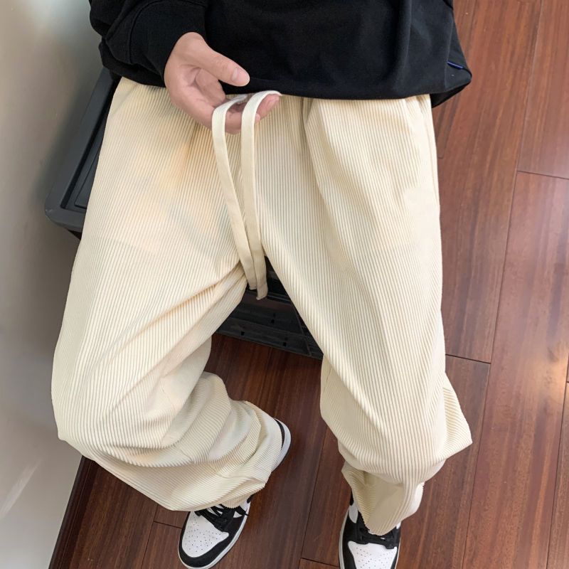 Men's Loose Drawstring Elastic Waist Jeans