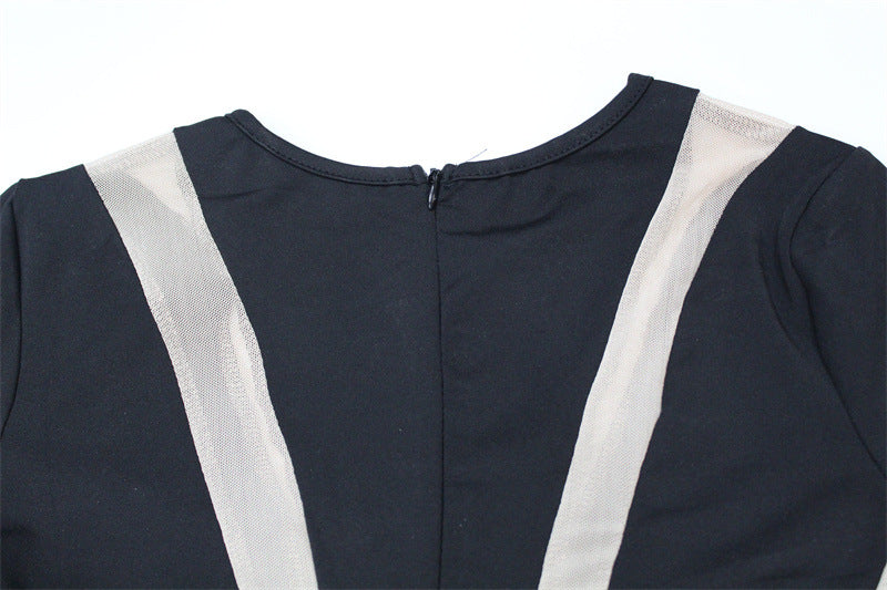Women's Round Neck Long-sleeve Color Trend