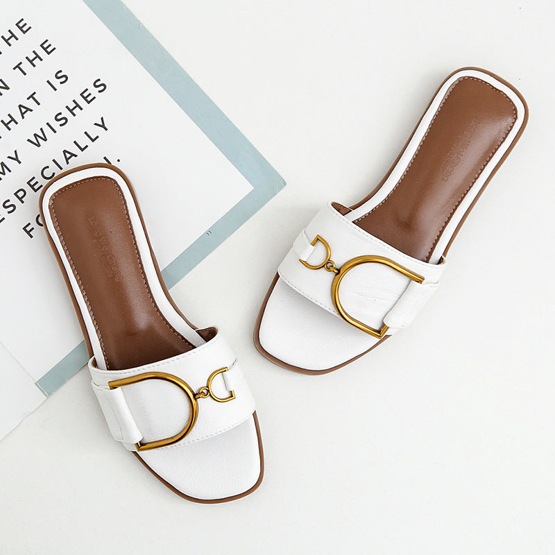 Women's Summer New Fashion All-matching Leisure Sandals Flat Shoes