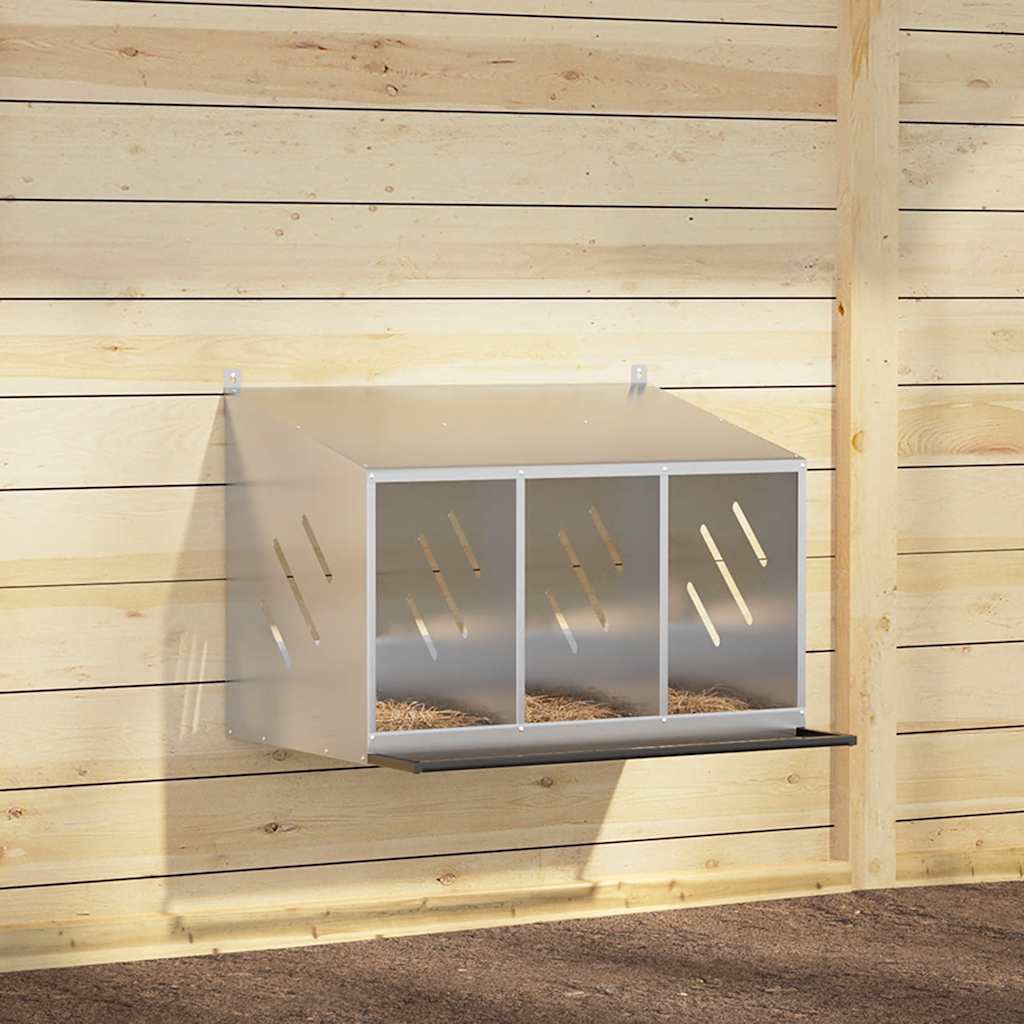 Chicken Nesting Box with 3 Compartments Olive Green   Chicken Nesting Box