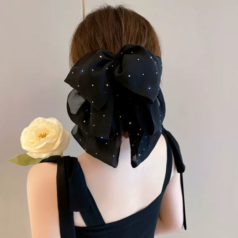 Super-fairy Floral Starry Bow Ribbon Grip High Sense