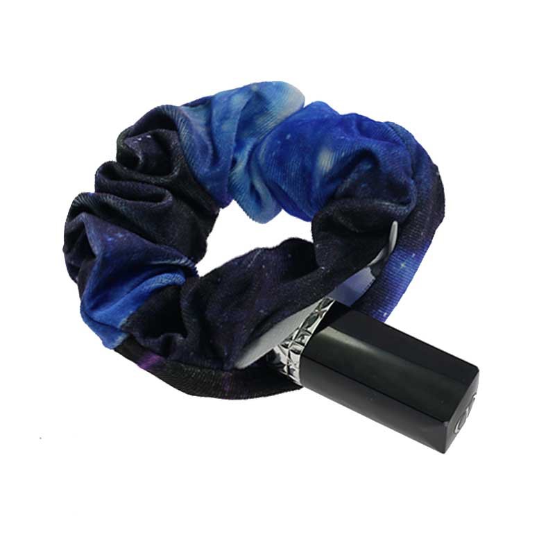 Gradient Color Diamond Velvet Large Intestine Ring Women