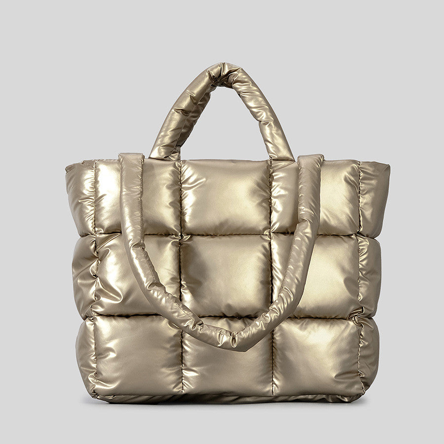 Jiugong Plaid Dunjakke Bomuldstaske Kvinde Blød