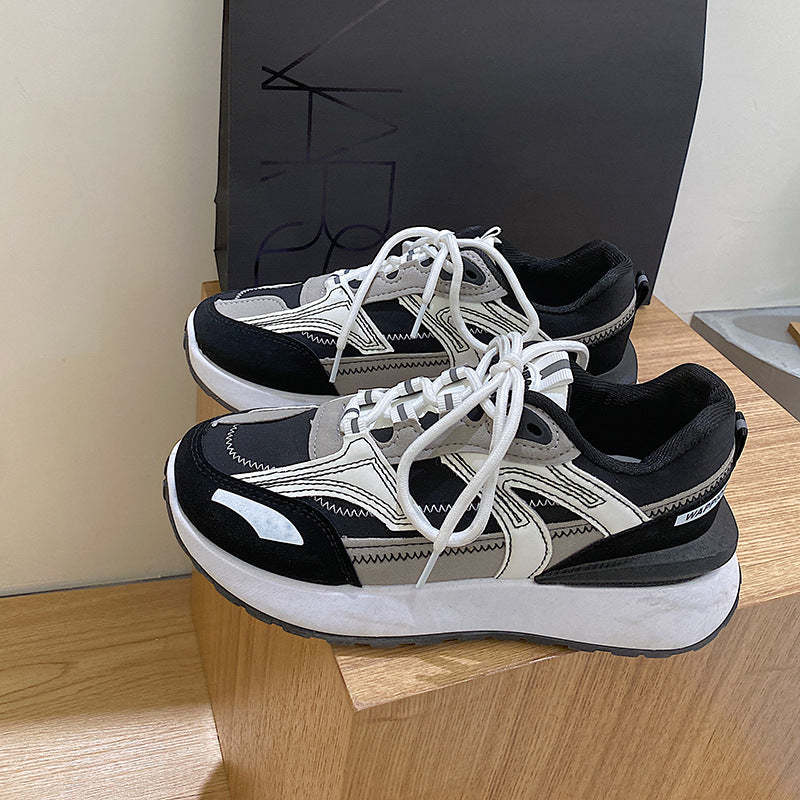 Match Thick Sole Waffle Sneakers