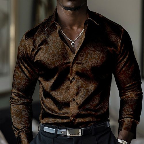 Polka-dot Loose-fitting Long Sleeve Printed Shirt