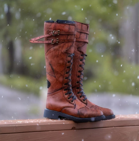 Chunky Heel Casual European And American Fashion High Leg Boot
