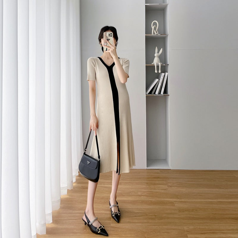 Slim Fit And Slim Knit High Stretch Dress