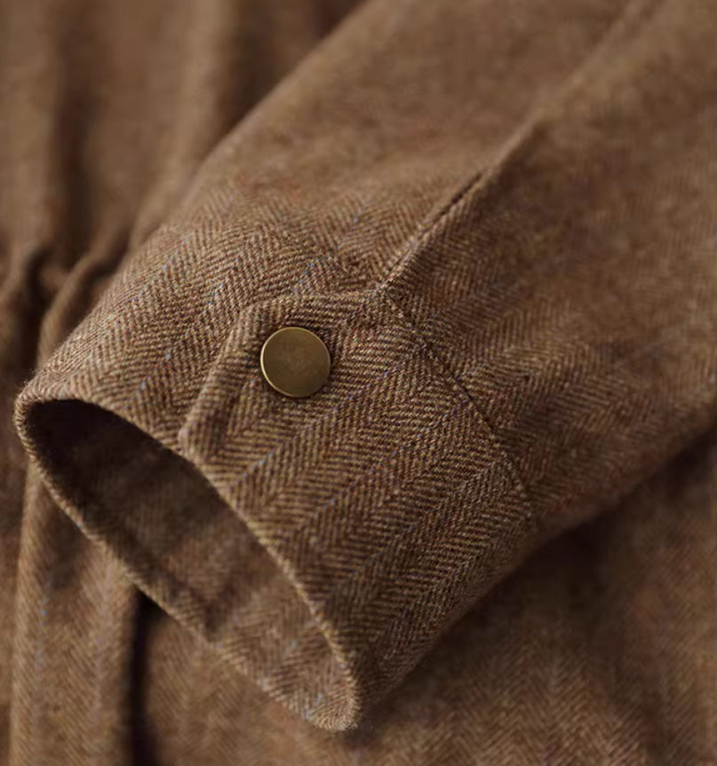 Wool Warm Long Coat Korean Casual