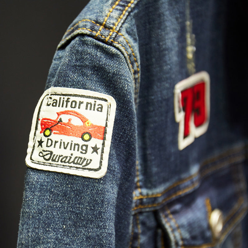 Store Størrelser Jakke Denimfrakke Herretøj