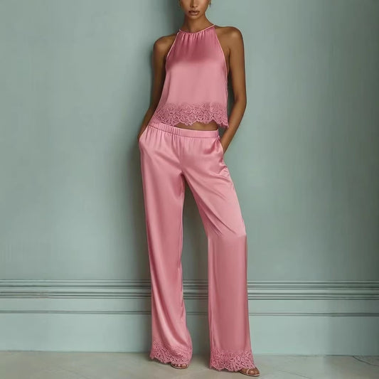 Women's Camisole And Wide-leg Pants Set
