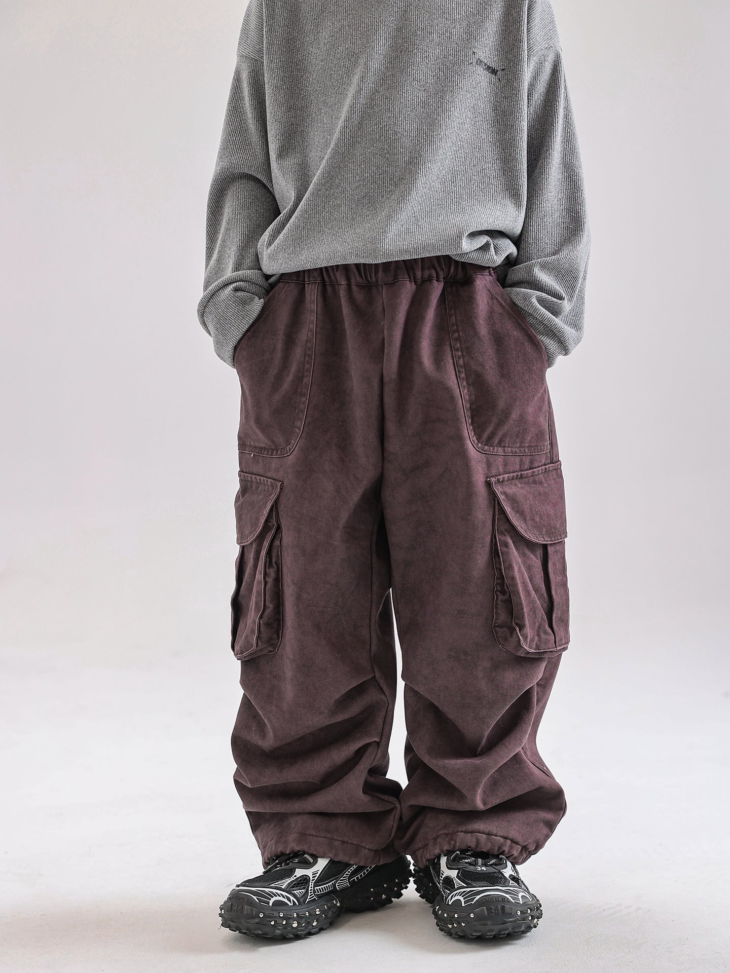 Autumn And Winter New Fleece Work Pants Casual