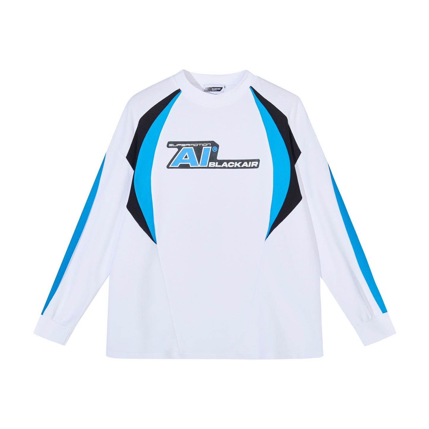 Thin Street Stitching Sports Style With Letters Casual Long Sleeve Sweatshirt
