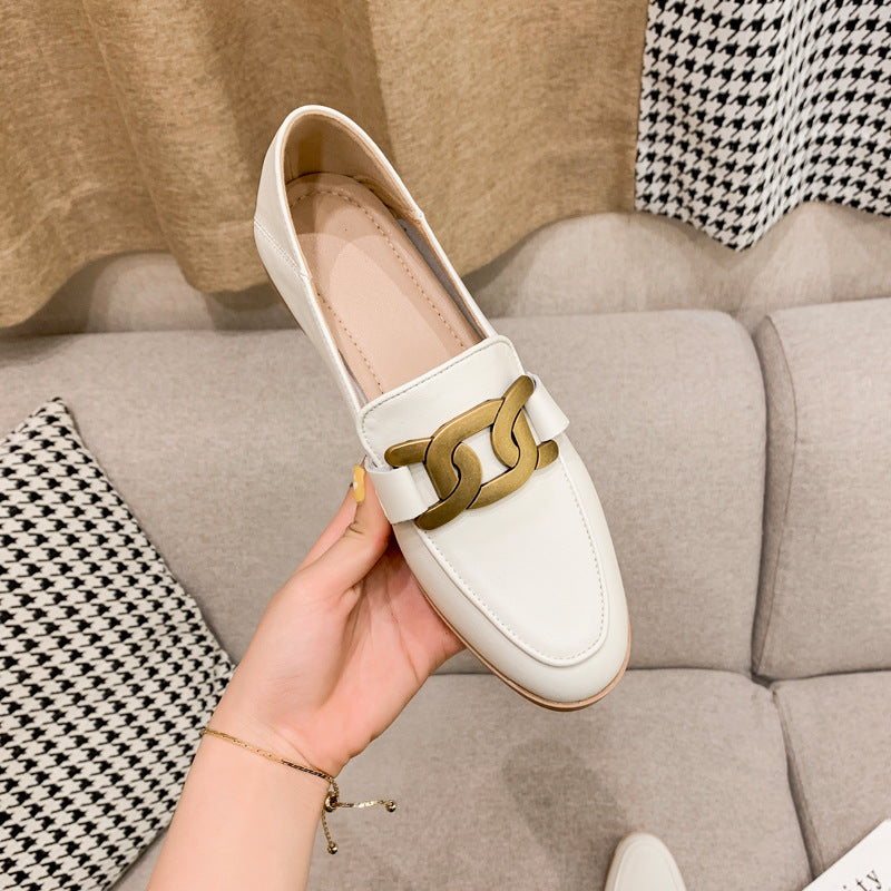 Women's Leather Loafers With A New British Style