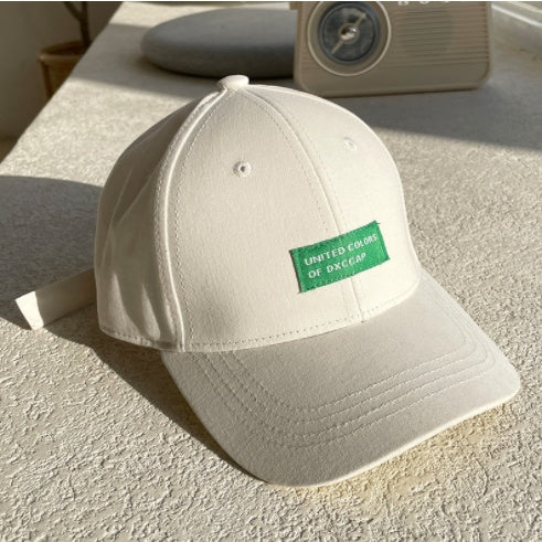 Patch Letter Baseball Boys And Girls Shade Sunscreen Curved Brim Hat