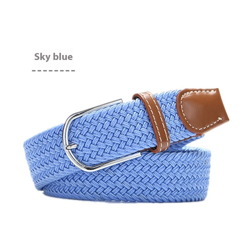 Canvas stretch woven belt