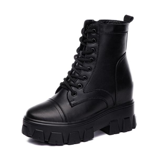 New Mid-tube Thick-soled Wedge High-heel Boots