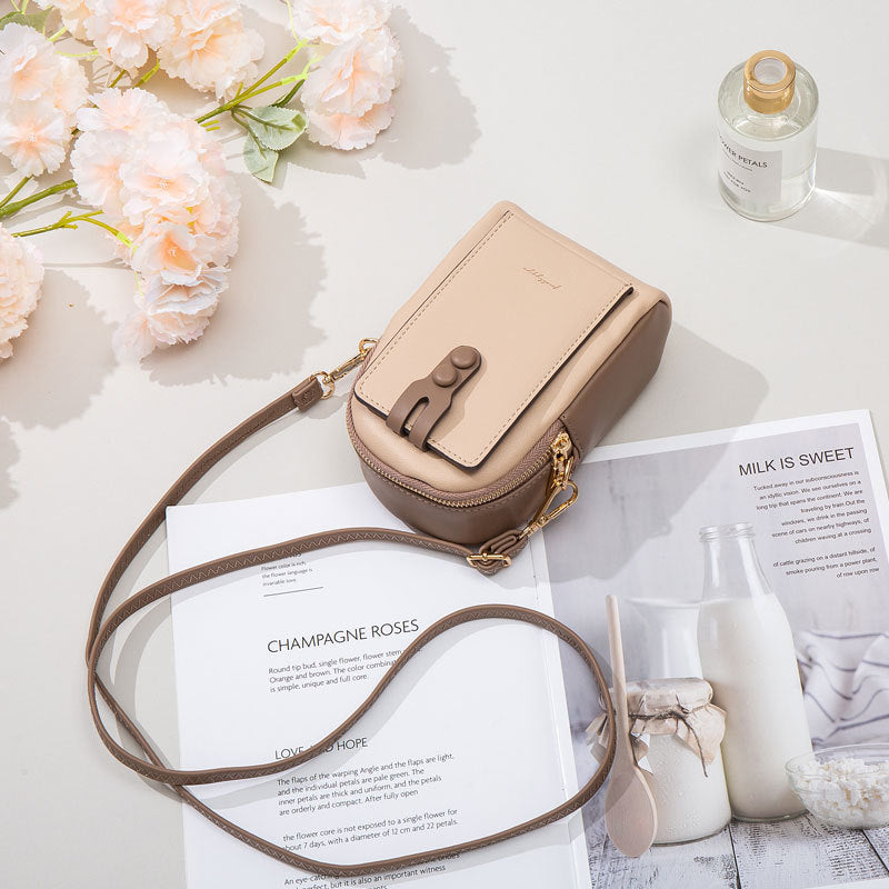 Mobile Phone Bag New Small  Vertical Zipper Ladies Shoulder Bag