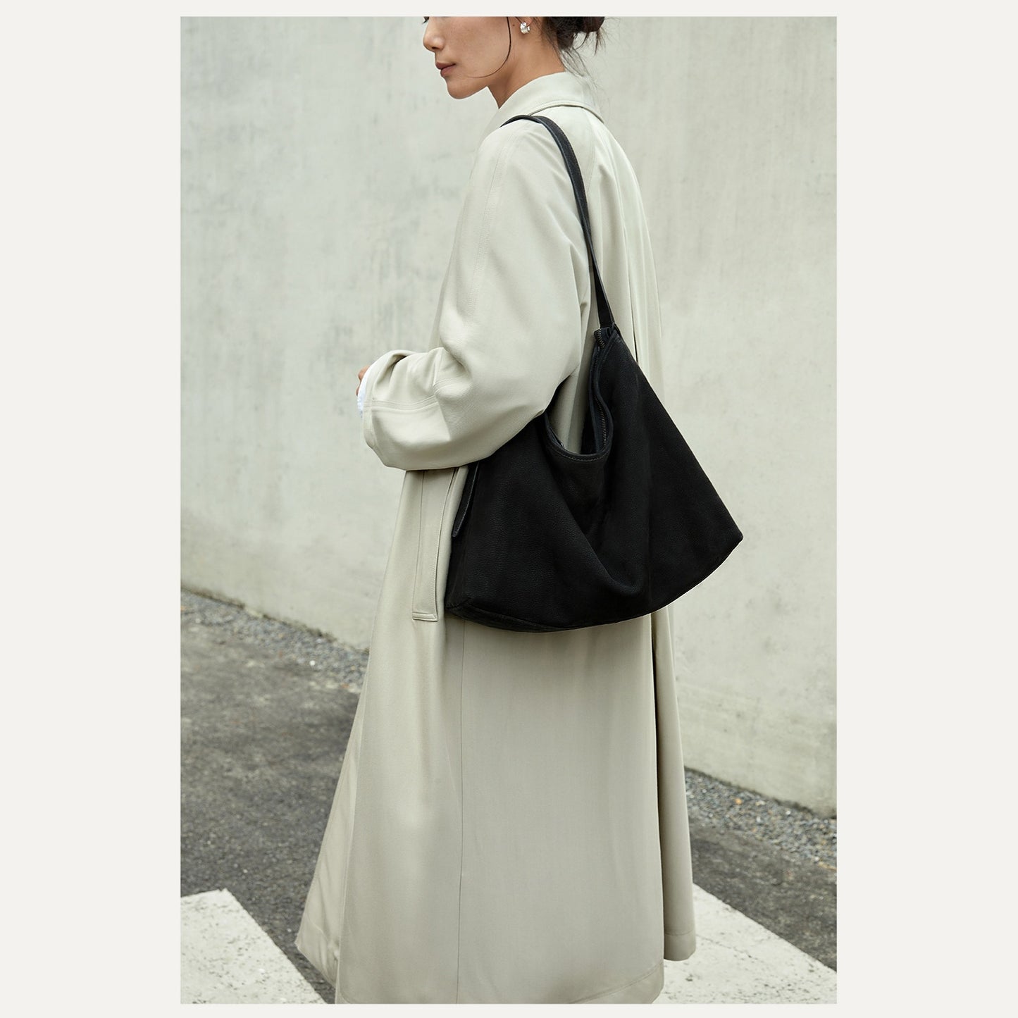 Large-capacity Crossbody Commuter Bag For Single-shoulder Wear