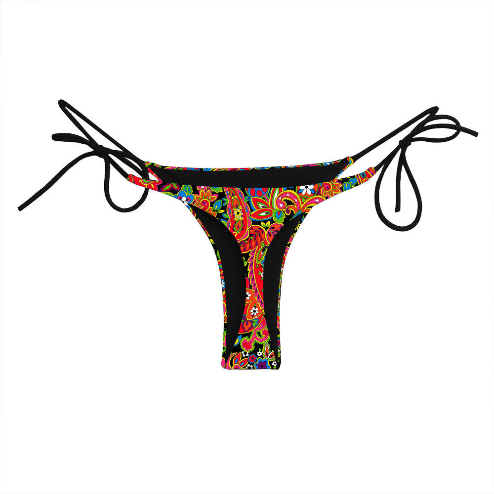 Women's Fashion Printed Lace Up Swimming Trunks