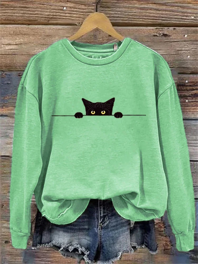 Creative Christmas Men's And Women's Loose Round Neck Sweater