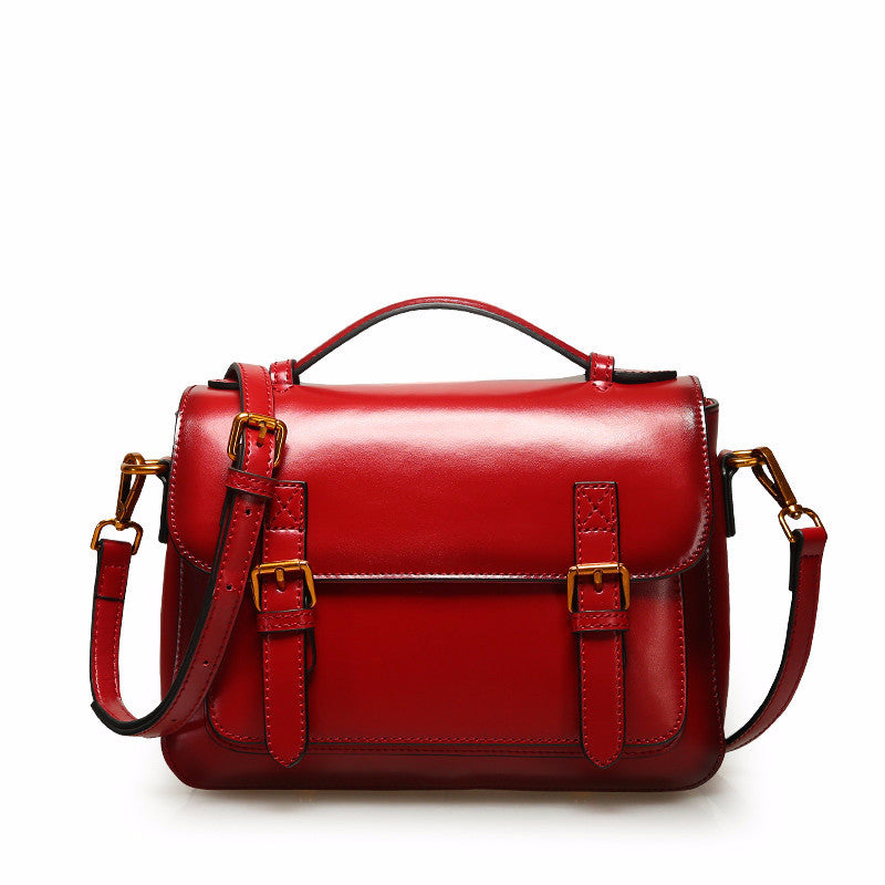 Trend Cowhide Messenger Handbag Women
