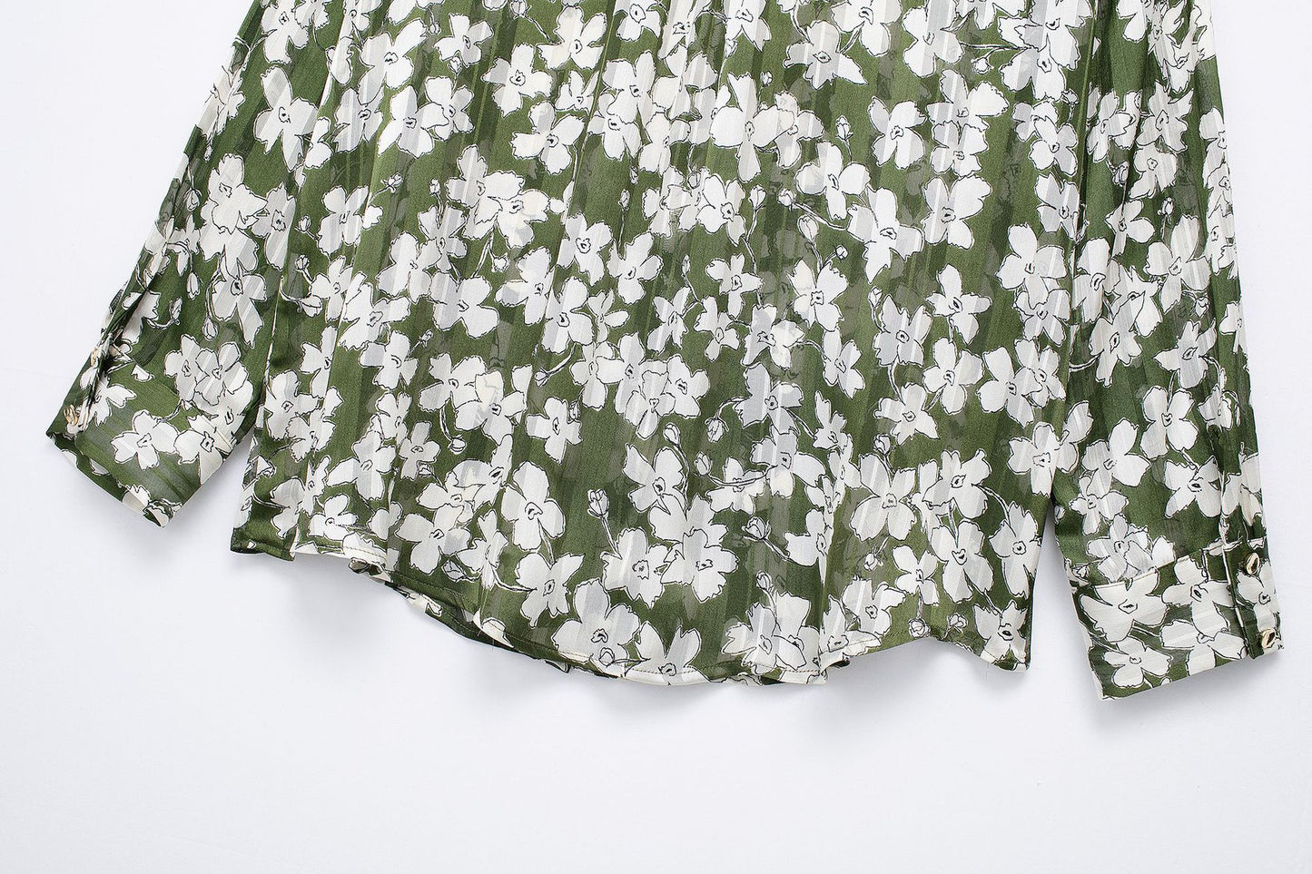 Temperament Leisure Flower Print Loose Casual Shirt