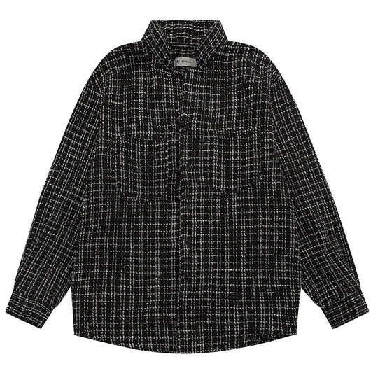 Beaded Paste Cloth Embroidery Long Sleeve Shirt Coat