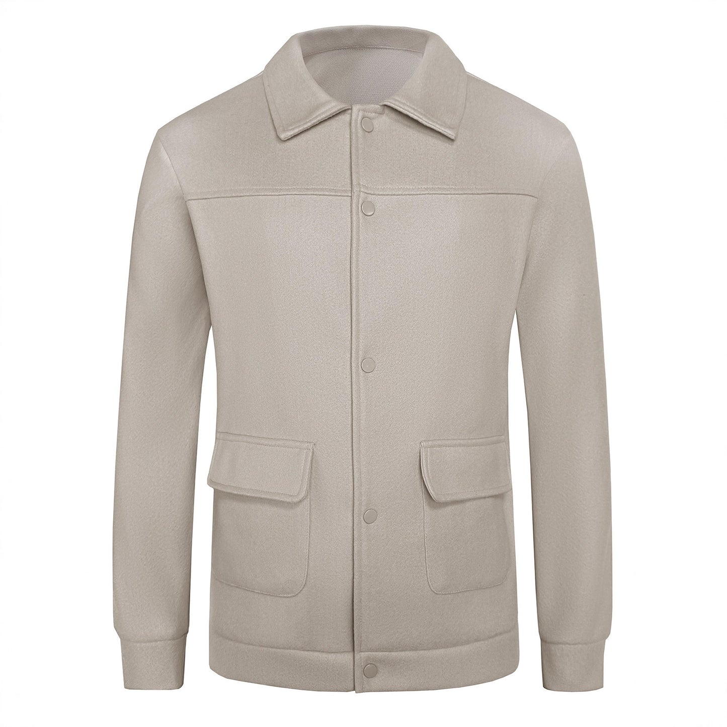European And American Casual Wool Jacket Long Sleeve Lapel Top