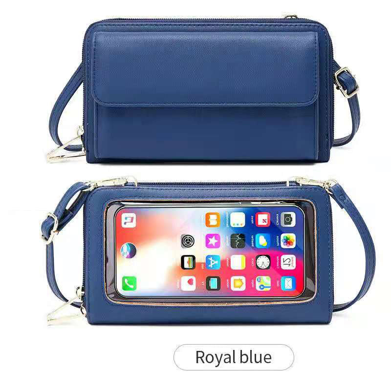 Touch Screen Mobile Phone Bag Messenger RFID Anti-theft Brush