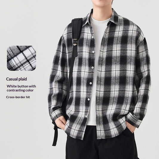 Men's Simple And Versatile Korean-style Casual Shirt
