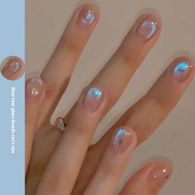 New Micro Glass Bead Crystal Cat's Eye Gel Nail Polish