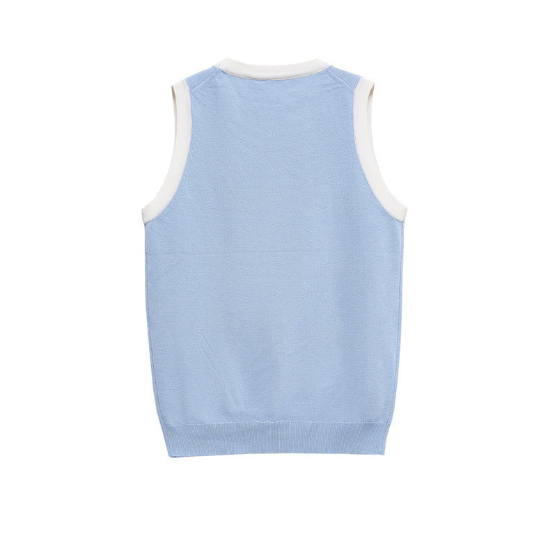 Pure Color Trendy Knitted Slim-fit Flattering Sleeveless
