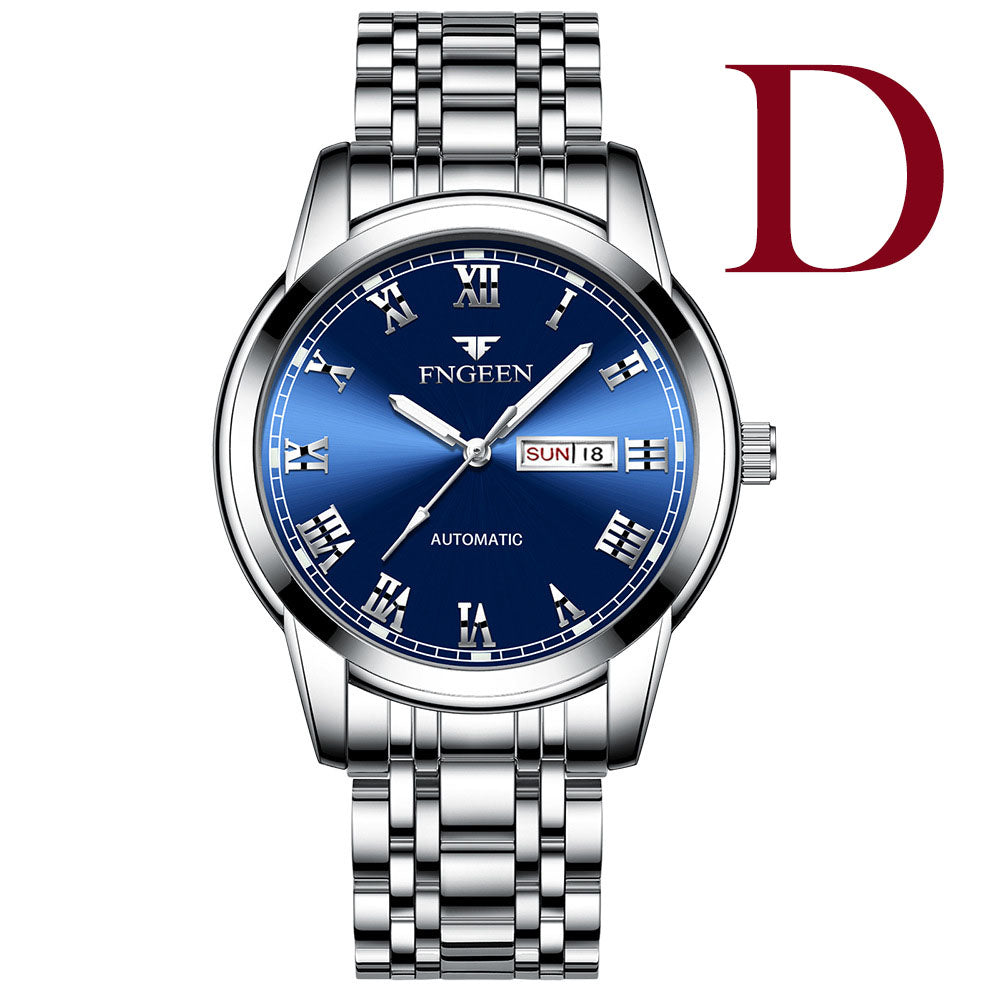 Stainless Steel Band Luminous Quartz Student Fashion Trend Men's Watch