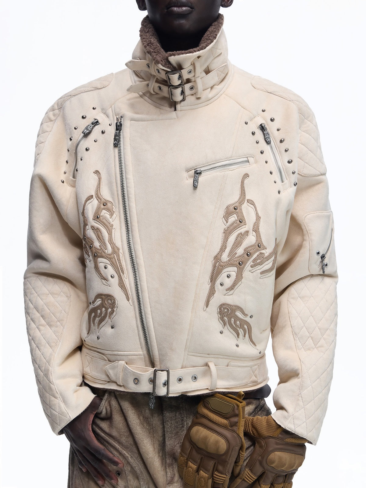 Trendy Plush Coat With A Retro Design-forward Lapel