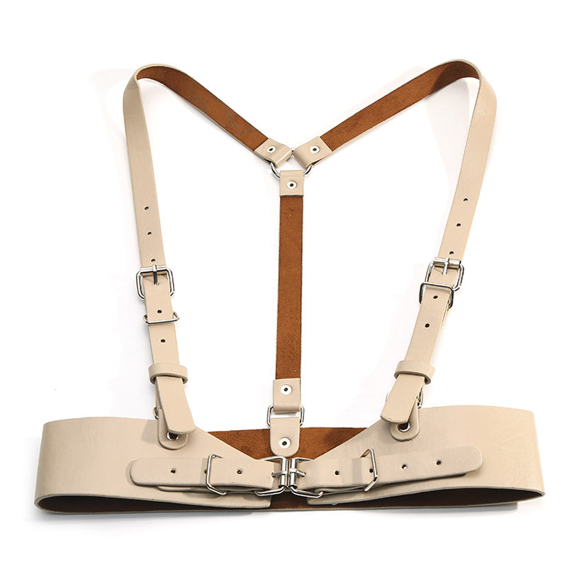 Women's Punk Suspenders With Skirt Girdle Belt