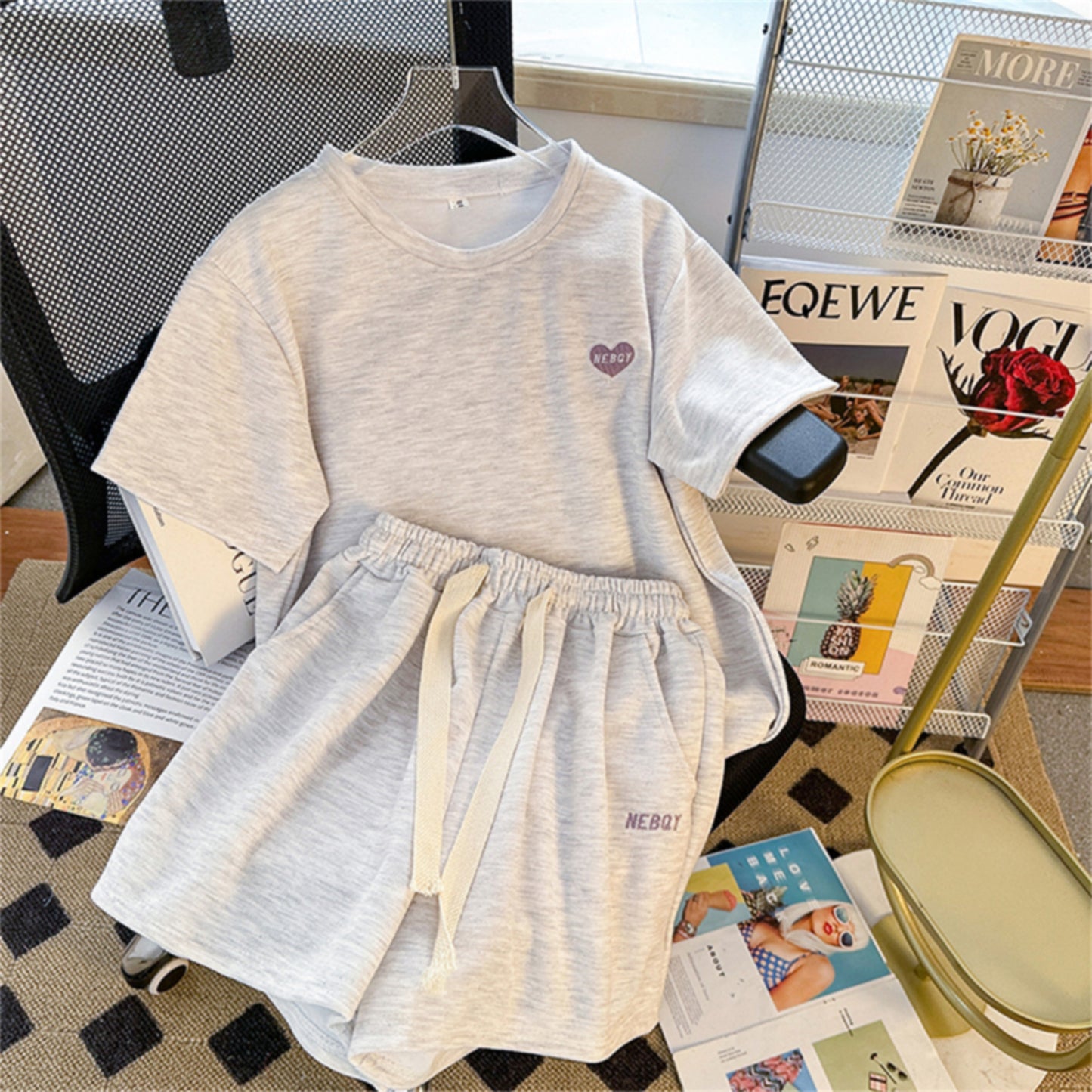 Women's Loose-fitting Two-piece Comfortable Sportswear Set