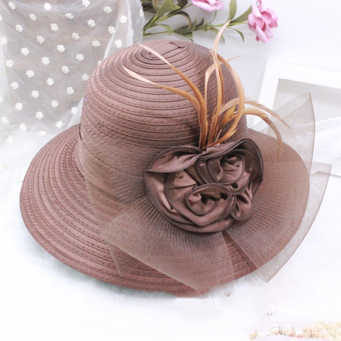 New Organza Ladies Outdoor Sun Hat Big Brim Sun Protection