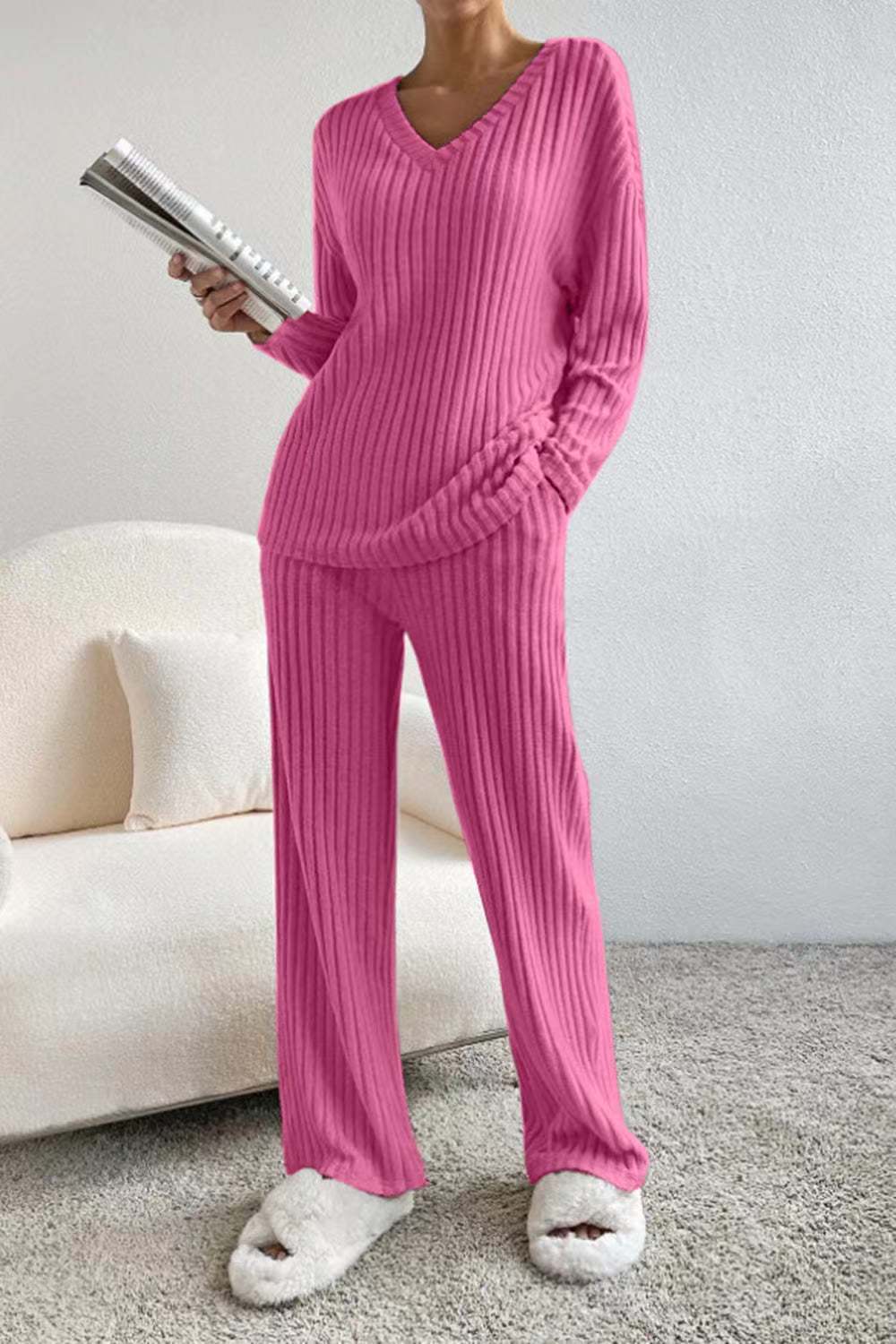 Women's Straight-leg Pants Elegant Loose Suit