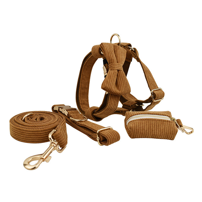 Caramel Corduroy Corduroy Pet Collar