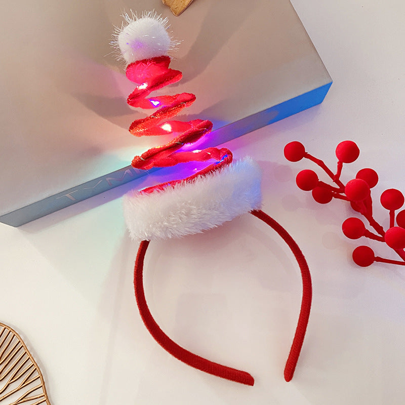Christmas Antlers Hairband Decoration Plush