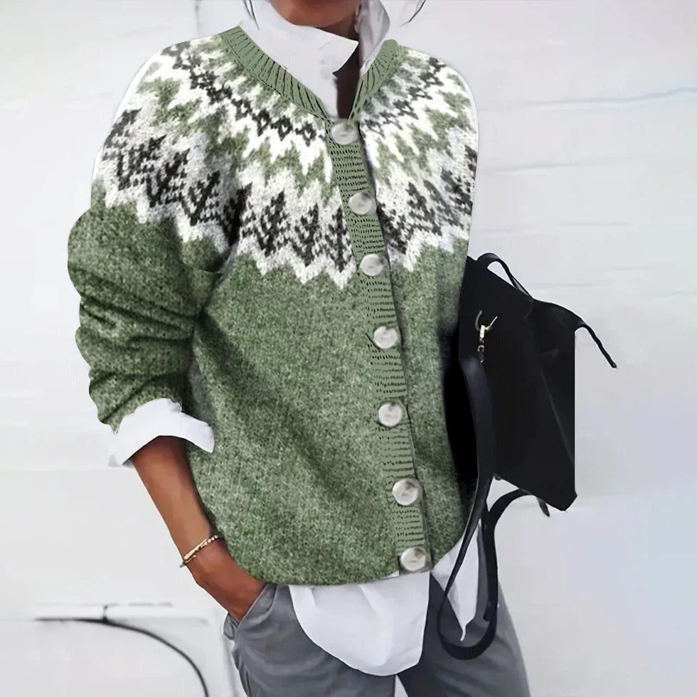 Round Neck Soft Sweater Casual Coat Knitted