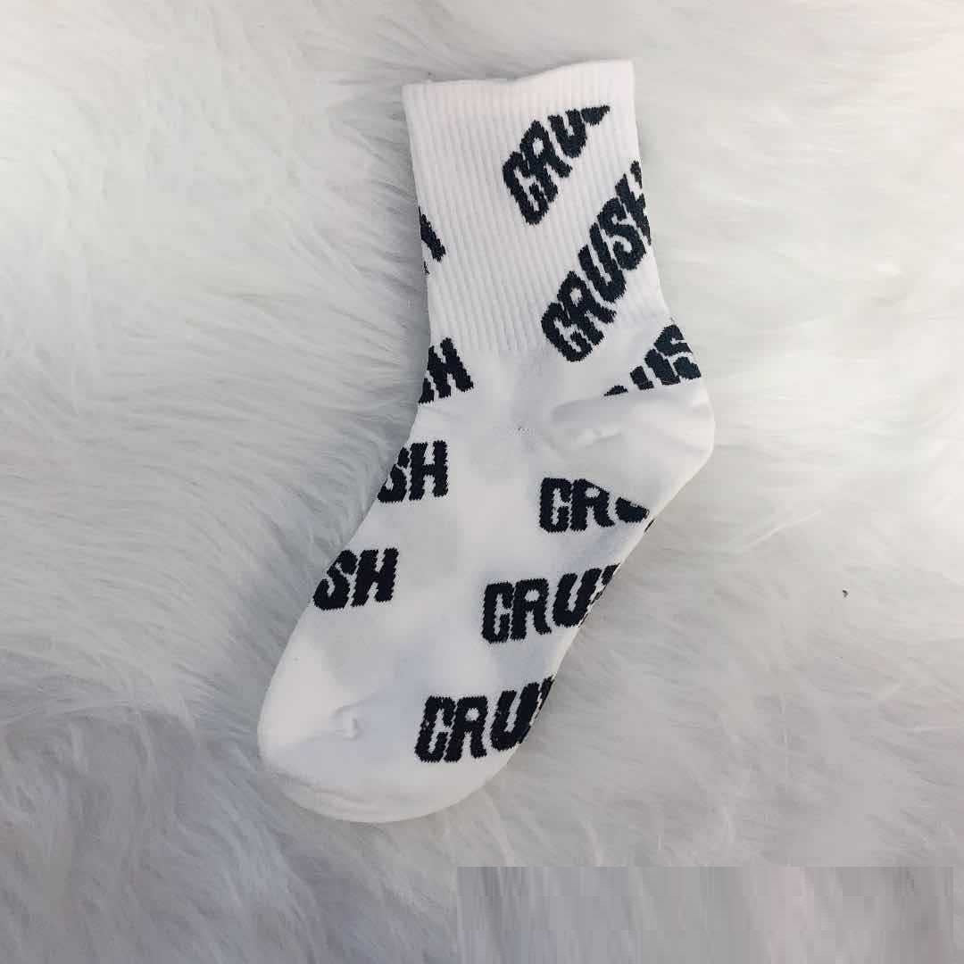 Spring Socks Letters Tube Socks Ins Japanese Pure Cotton Socks Hip Hop European And American Style Athletic Socks