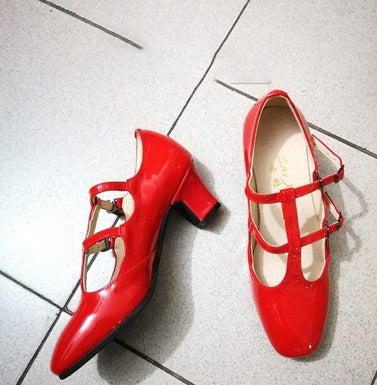 Women's Japanese  Cowhide Handmade Retro Shoes