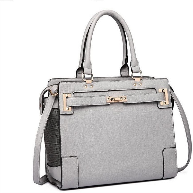 PU Portable Fashion Dog Bag Breathable Mesh