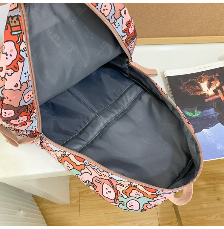 Large Capacity Mori Style Student New Graffiti Backpack