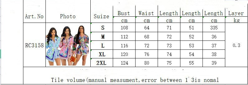 Fashion Casual Printing Irregular Two-piece Set