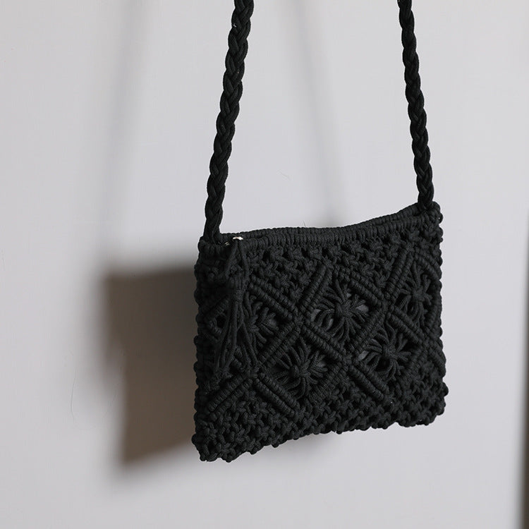 Retro Style Fashion Trend Cotton Bag Straw Bag